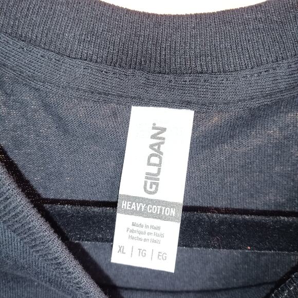 Buy 3 Get 1 FREE Gildan Heavy Cotton Men Black Tee Bundle - Picture 5 of 5